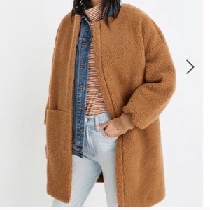 Madewell bonded Sherpa coat